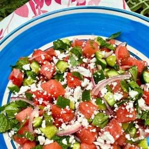 Read more about the article Dairy Free Watermelon Salad (Gluten Free, Vegan)
