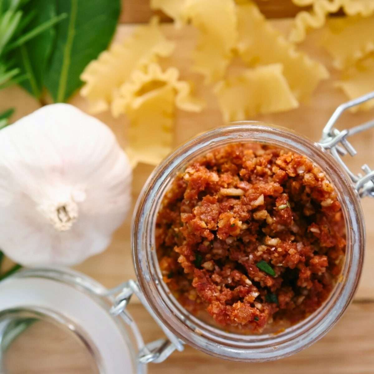 Read more about the article Dairy And Nut Free Sundried Tomato Pesto Sauce (Vegan)
